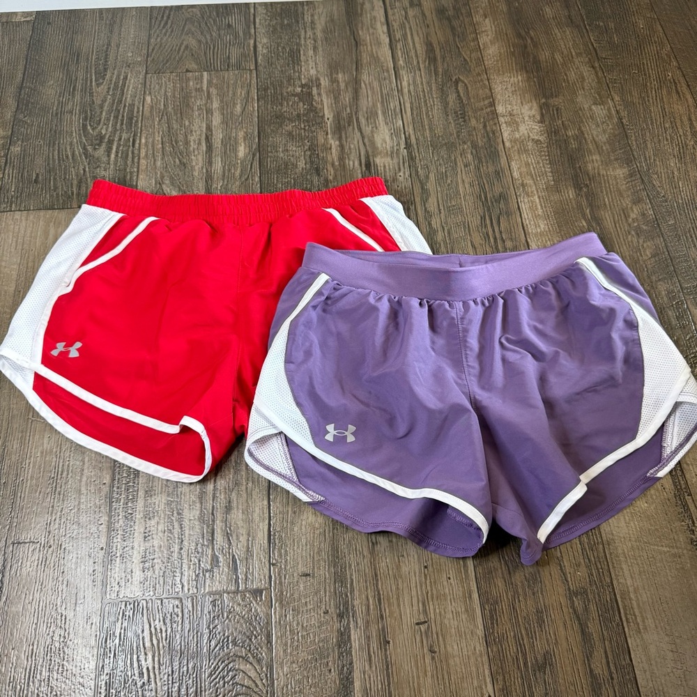 BUNDLE Under Armour Shorts Size Small Running Shorts EUC